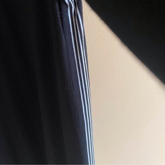 J Jill Wearever Collection Tunic Large Black White Piping Long Sleeve Lagenlook - Picture 8 of 16